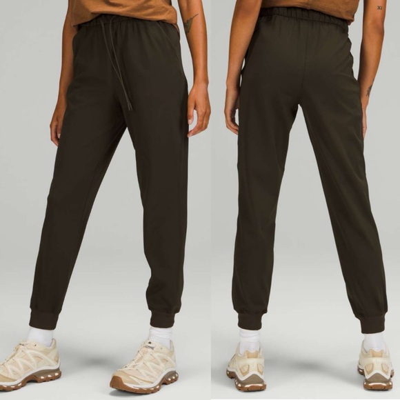 lululemon athletica Pants - Lululemon Stretch High-Rise Jogger Pants Full Length Dark Olive Green